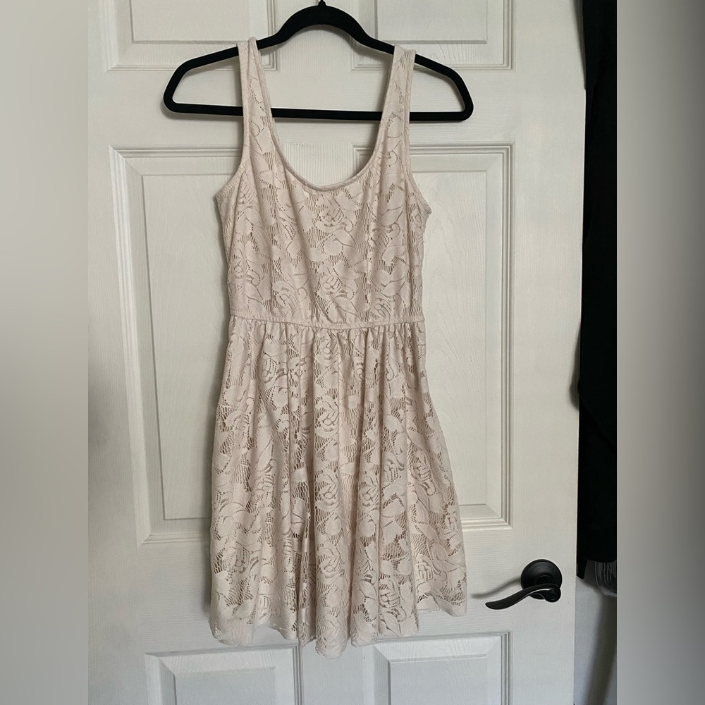 Zara Ivory Lace Dress